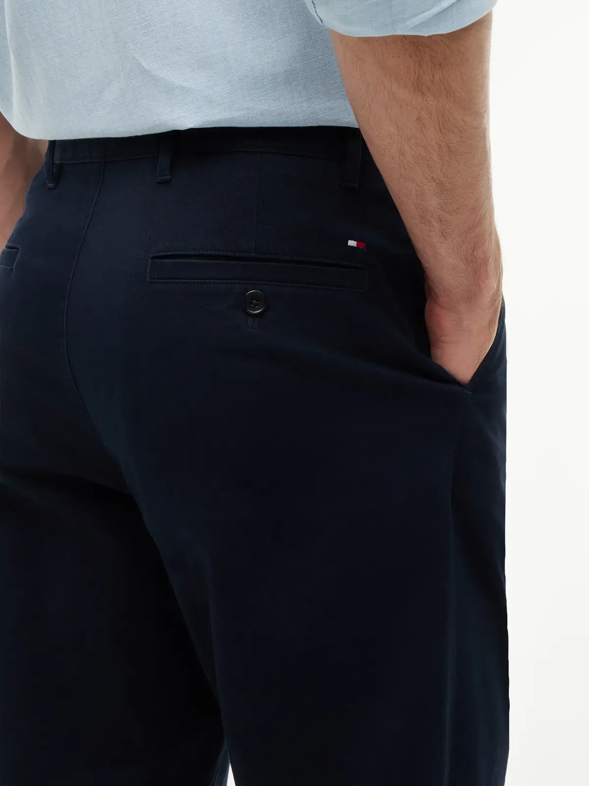 Tommy Hilfiger DOVER ESSENTIAL TWIL, DW5 Siyah Erkek Kumaş Pantolon