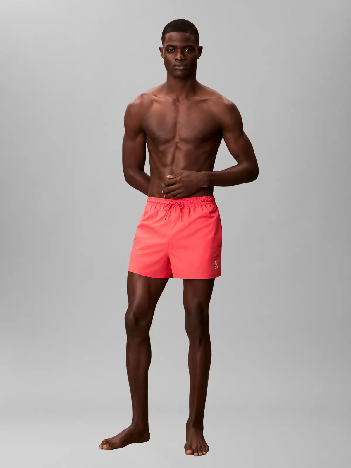 Calvin Klein MEDIUM DRAWSTRING Pembe Erkek Deniz Şortu