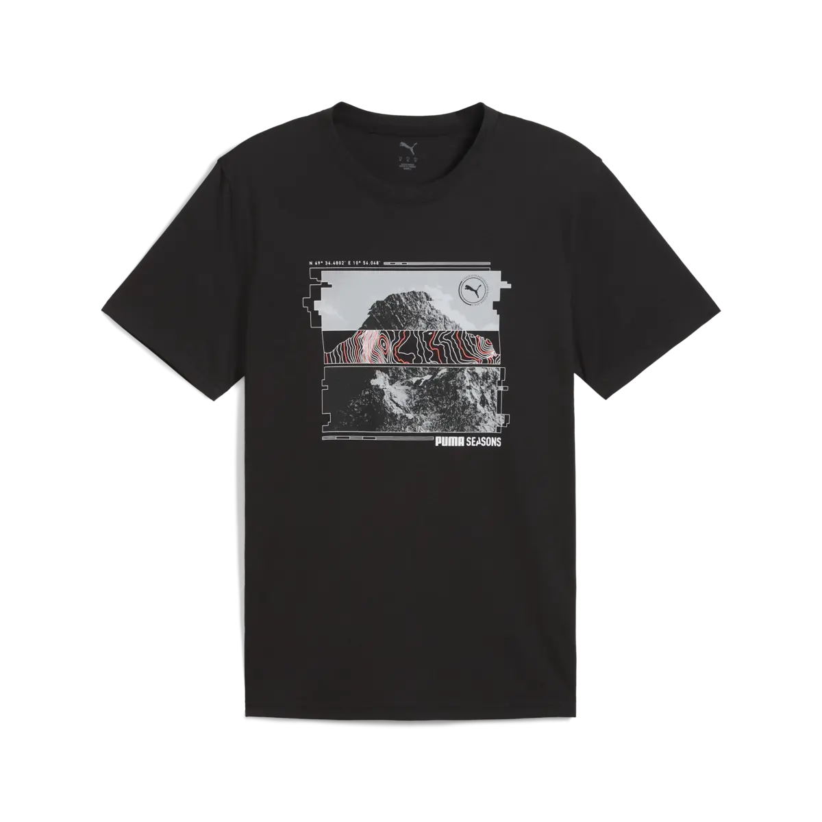 Puma GRAPHICS SEASONS UNISEX TEE Siyah Erkek T-Shirt & Polo