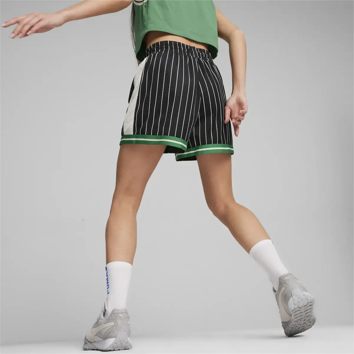 Puma T7 FOR THE FANBASE Mesh Shorts Siyah Kadın Şort