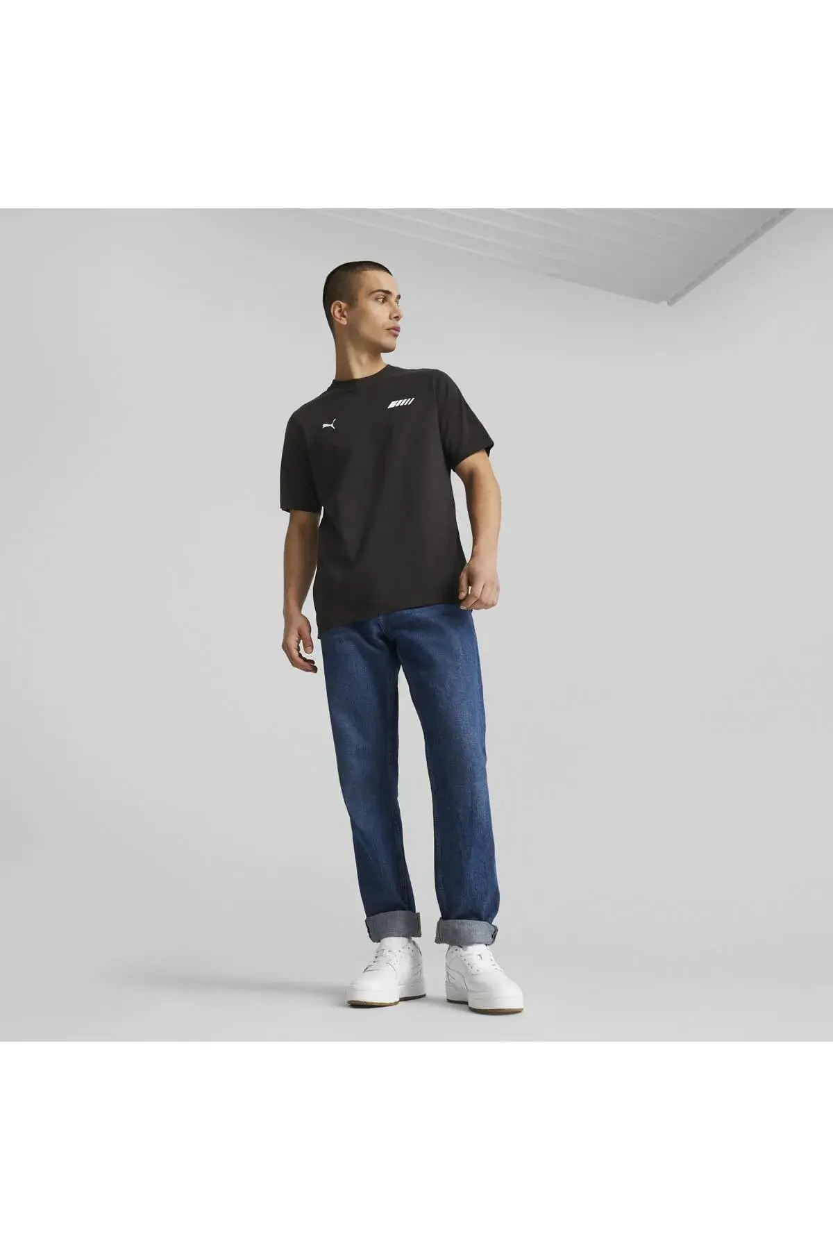 Puma AMG Logo Tee Siyah Erkek T-Shirt