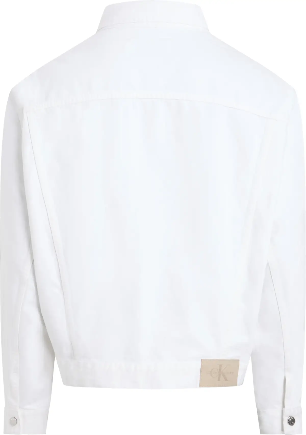 Calvin Klein RELAXED DENIM JACKET, 1AA Beyaz Erkek Kot Ceket