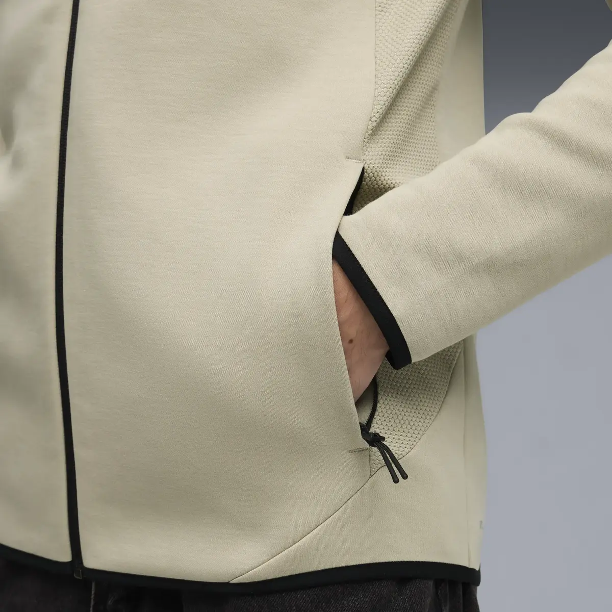 PUMA EVOSTRIPE FZ Hoodie DK Pebble Gray Bej Erkek Sweatshirt