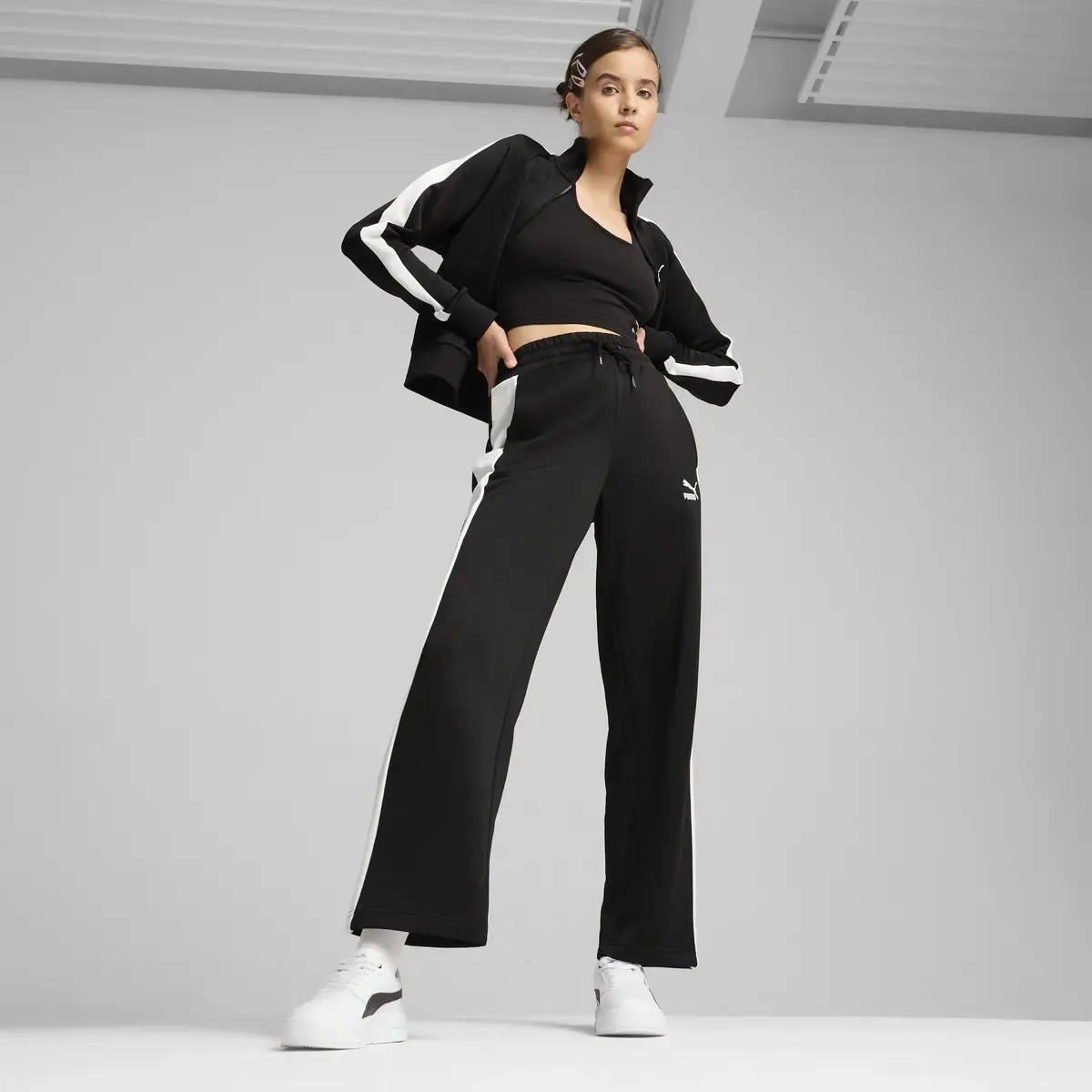 Puma ICONIC T7 Track Pants Siyah Kadın Eşofman Altı