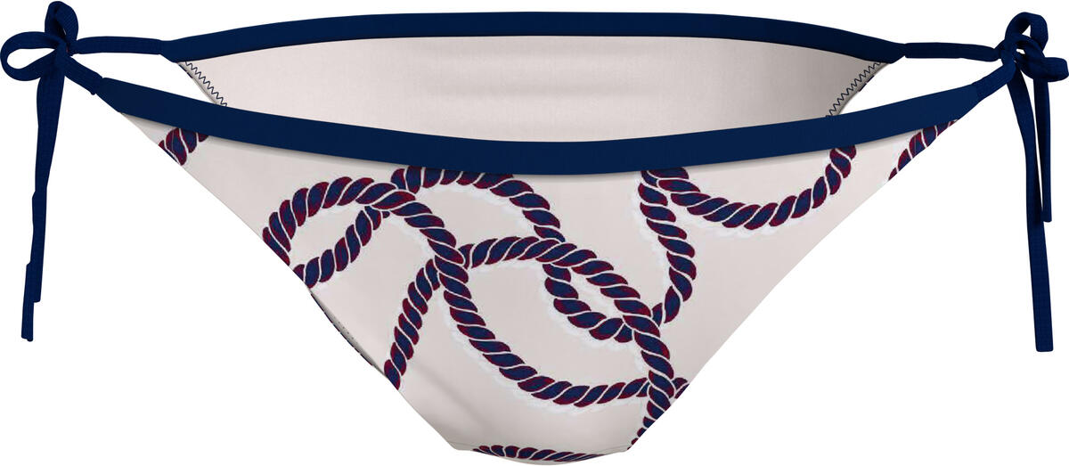 Tommy Hilfiger STRING SIDE TIE PRIN Kadın Bej Bikini Altı