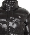 Calvin Klein SHINE CROP PUFFER JACKET Siyah Kadın Mont