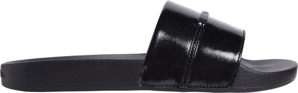 Calvin Klein POOL SLIDE W/METAL B Kadın Siyah Terlik