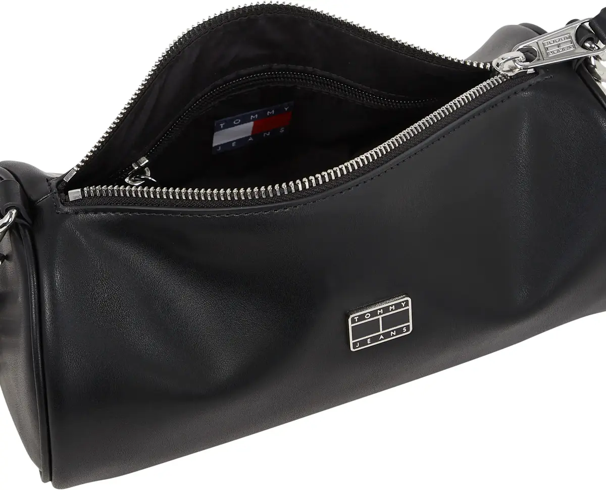 Tommy Hilfiger TJW CHAIN SHOULDER B, BDS Siyah Kadın Çanta & Cüzdan