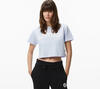 Converse RETRO CHUCK CROPPED TEE BLACK Mor Kadın T-Shirt