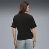Puma ESS ELEVATED Velour Tee Siyah Kadın T-Shirt & Polo