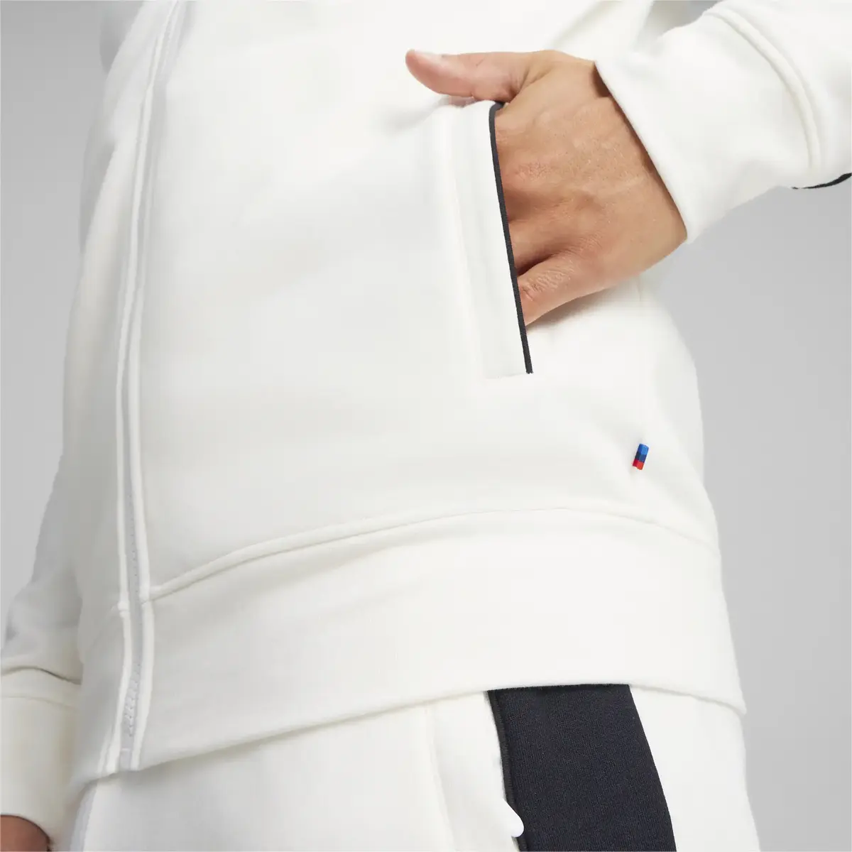 Puma BMW MMS MT7+ Sweat Jacket Beyaz Erkek Sweatshirt