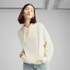 Puma ESS ELEVATED Comfort Hoodie Krem Kadın Kapüşonlu Sweatshirt