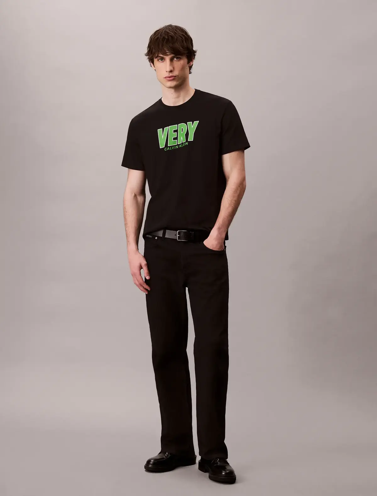Calvin Klein SS 20S SN VERY GRAPH Siyah Erkek Tişört