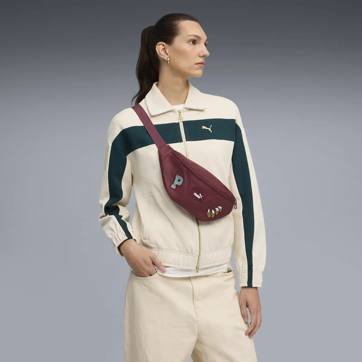 Puma PHASE PATCH Waist Bag Bordo Erkek Çanta