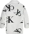 Calvin Klein MONOGRAM AOP TEDDY C Kadın Beyaz Mont