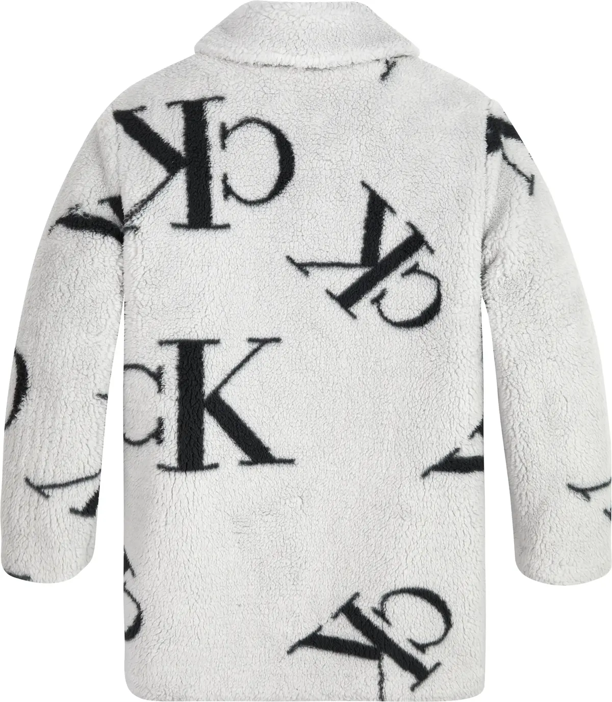 Calvin Klein MONOGRAM AOP TEDDY C Kadın Beyaz Mont