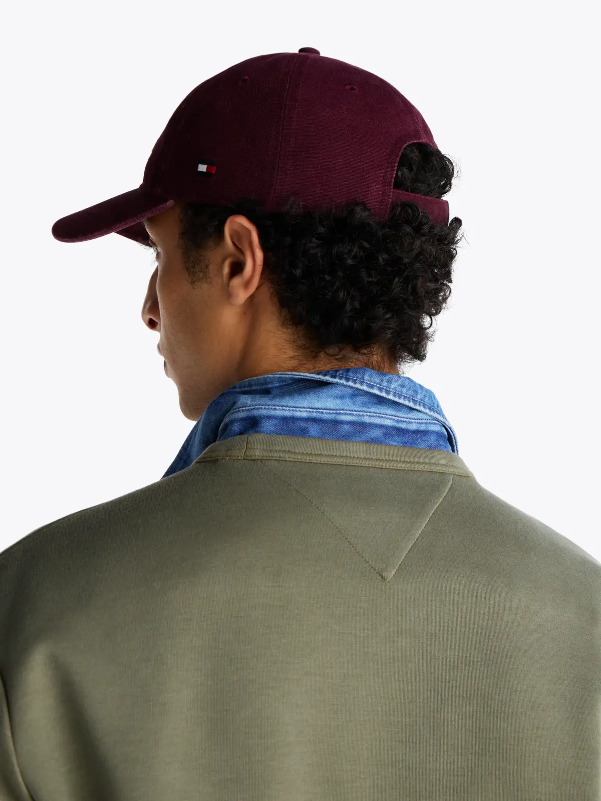 Tommy Hilfiger ESSENTIAL INTECHNO C, PLI Yeşil Erkek Sweatshirt