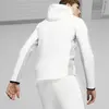 Puma EVOSTRIPE Full-Zip Hoodie Erkek Beyaz Sweatshirt