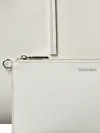 Calvin Klein EMBLEM AOP TOTE Beyaz Tote Çanta