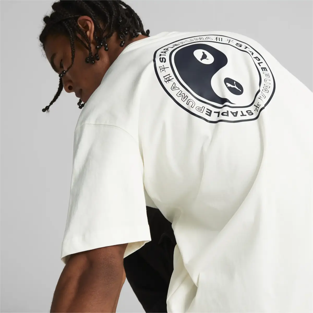 Puma PUMA X STAPLE Tee Beyaz Erkek T-Shirt