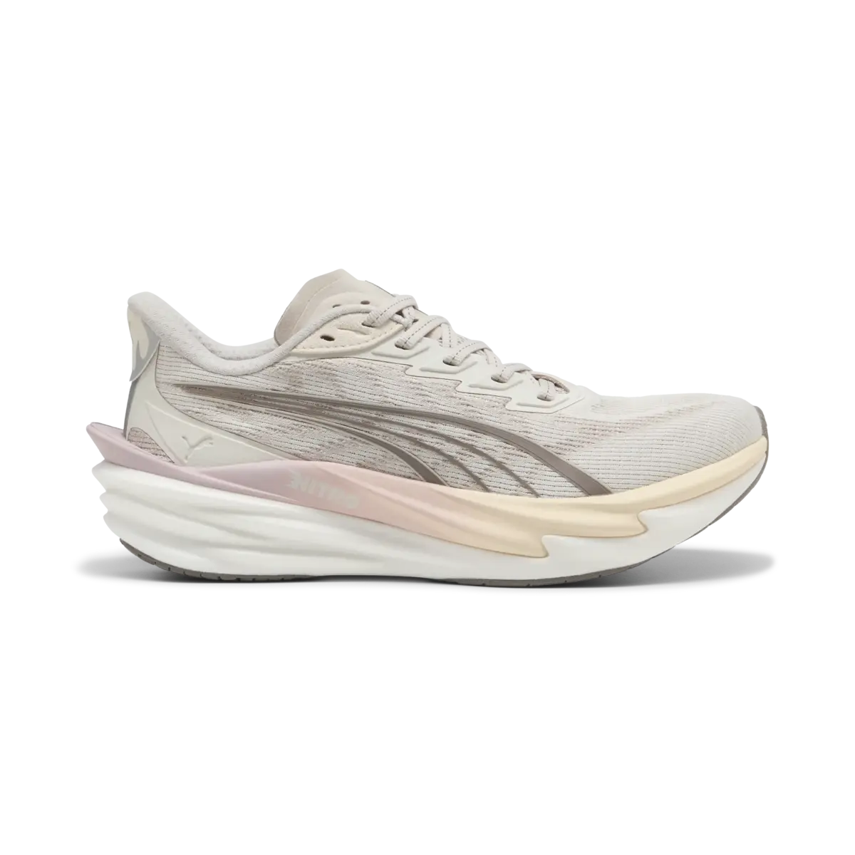 PUMA Deviate NITRO 4 Wns Krem KadınYürüyüş ve Koşu Ayakkabısı