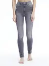 Calvin Klein HIGH RISE SKINNY Kadın Antrasit Kot Pantolon