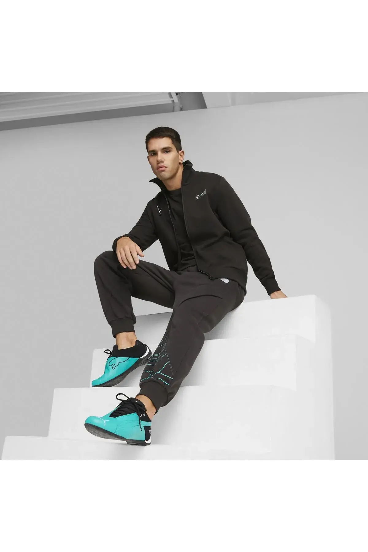 Puma MAPF1 ESS Fleece Jacket Siyah Erkek Fermuarlı Sweatshirt