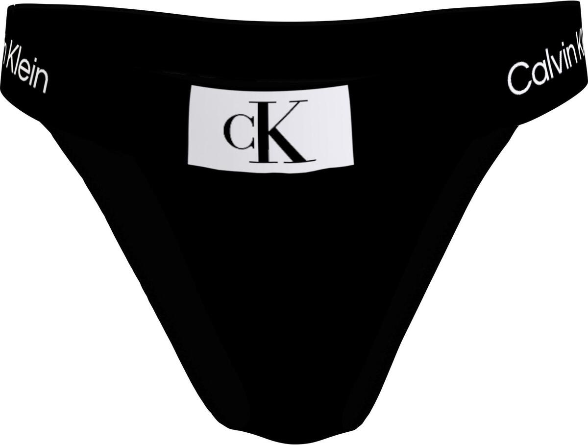 Calvin Klein CHEEKY HIGH RISE BIK Siyah Kadın Bikini Altı