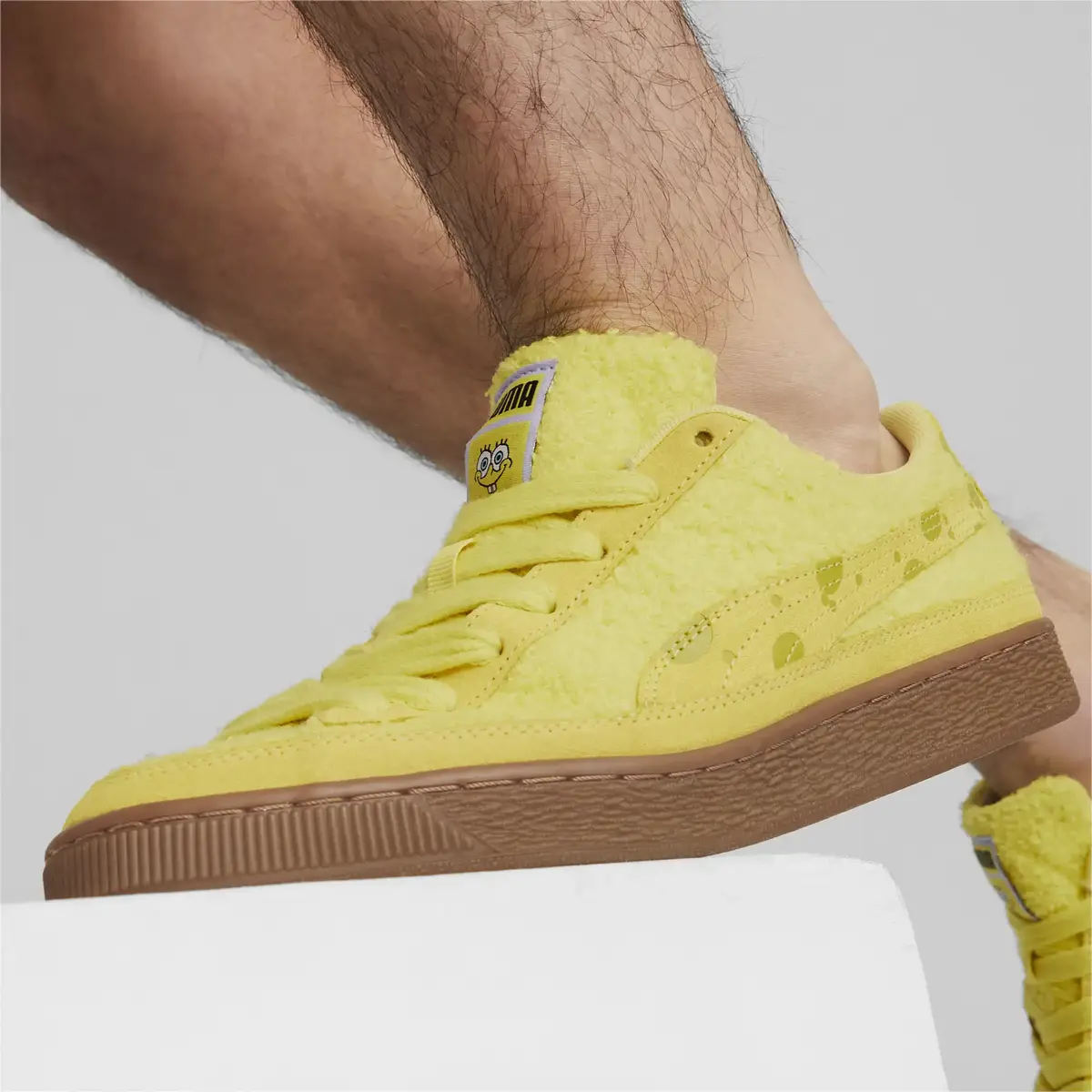Puma Suede SPONGEBOB Sarı Kadın Günlük Spor Ayakkabı
