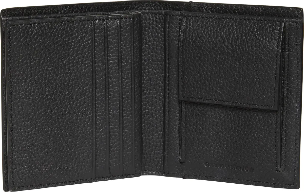Calvin Klein FOIL EMBOSS SLIM TRIFOLD w COIN Erkek Siyah Cüzdan