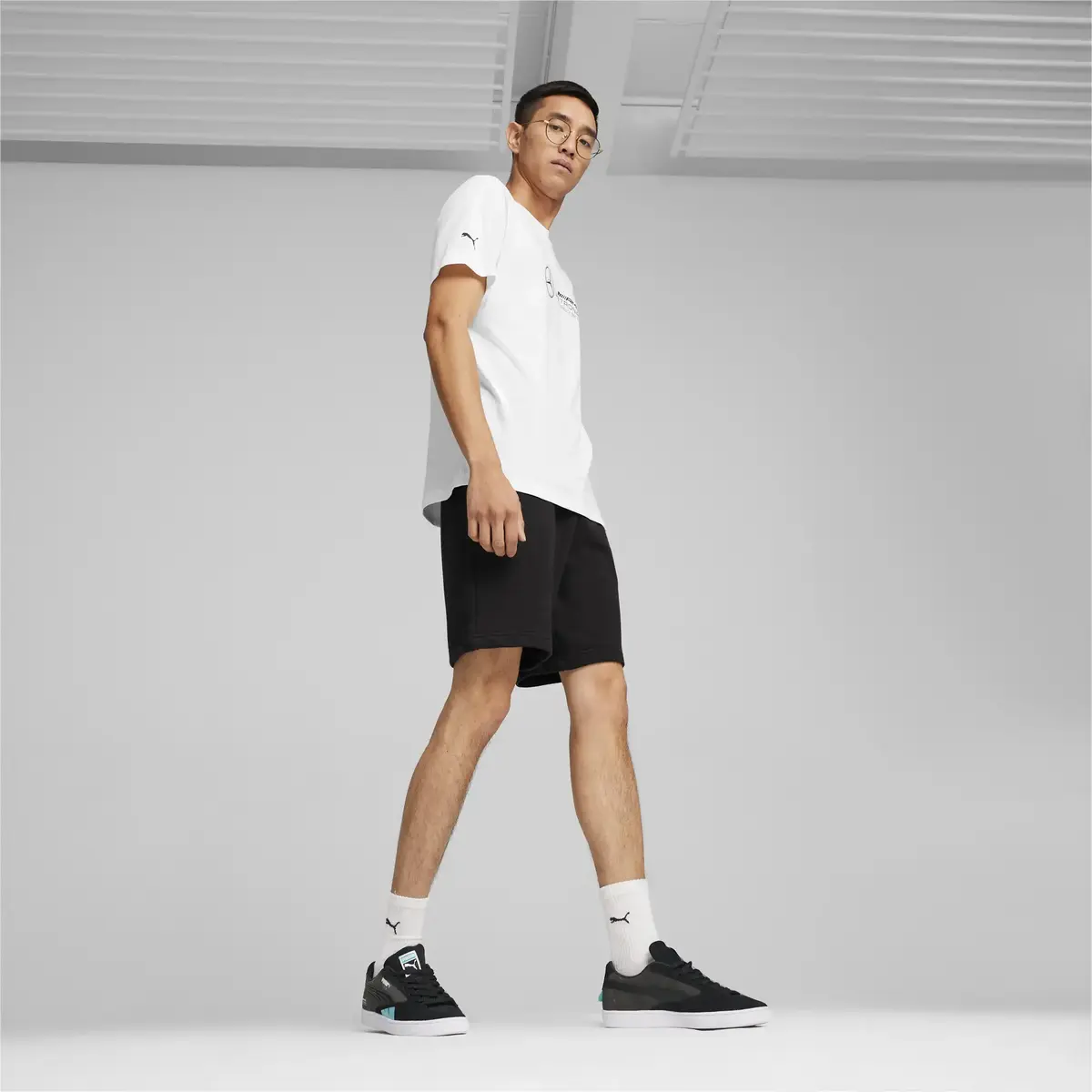 Puma MAPF1 Logo Tee Beyaz Erkek Tişört
