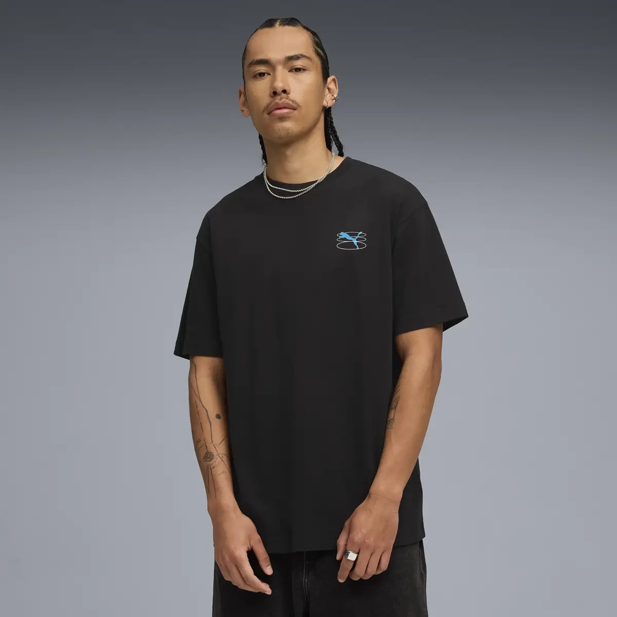 Puma GRAPHIC Tee Siyah Erkek T-Shirt & Polo