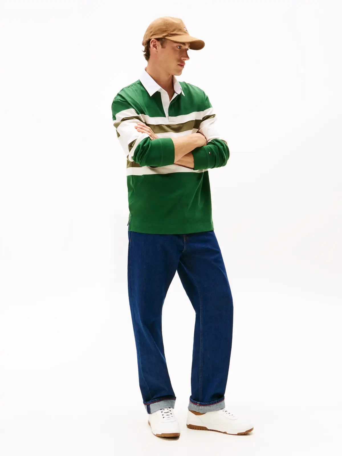 Tommy Hilfiger TH BASKET CORE LTH Beyaz Erkek Spor Ayakkabı & Sneaker