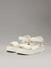 Calvin Klein SANDAL VELCRO WEBBIN, AEO Krem Kadın Terlik