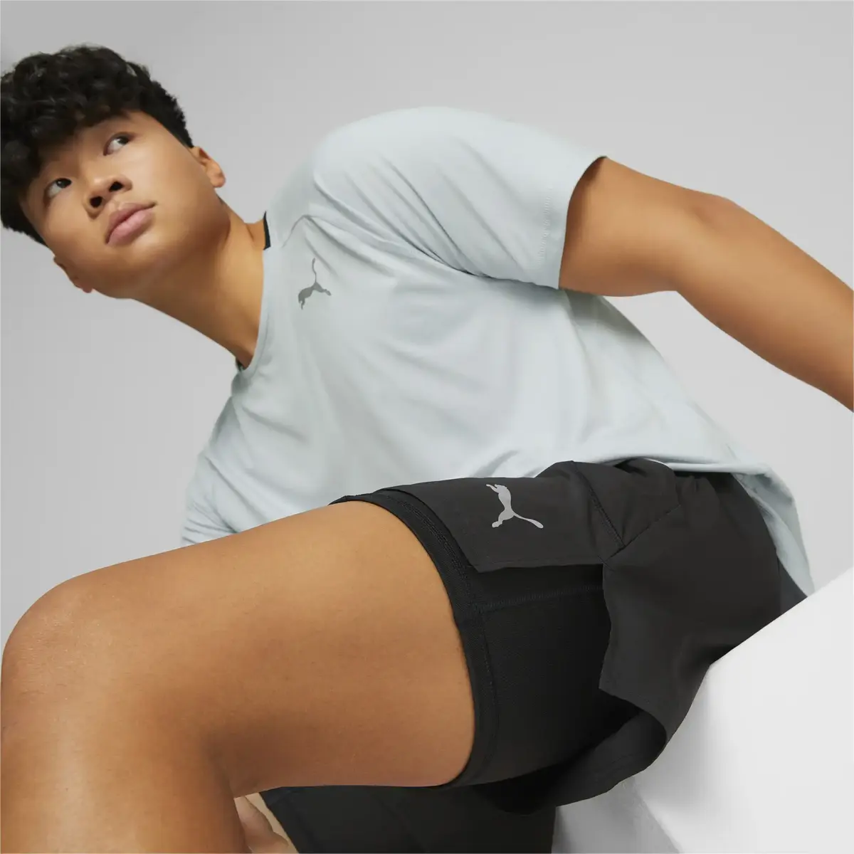 Puma RUN 2IN1 5" SHORT Siyah Erkek Şort