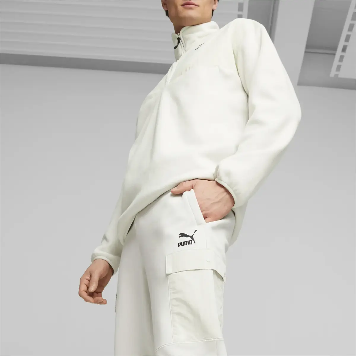 Puma CLASSICS UTILITY Cargo Beyaz Erkek Pantolon