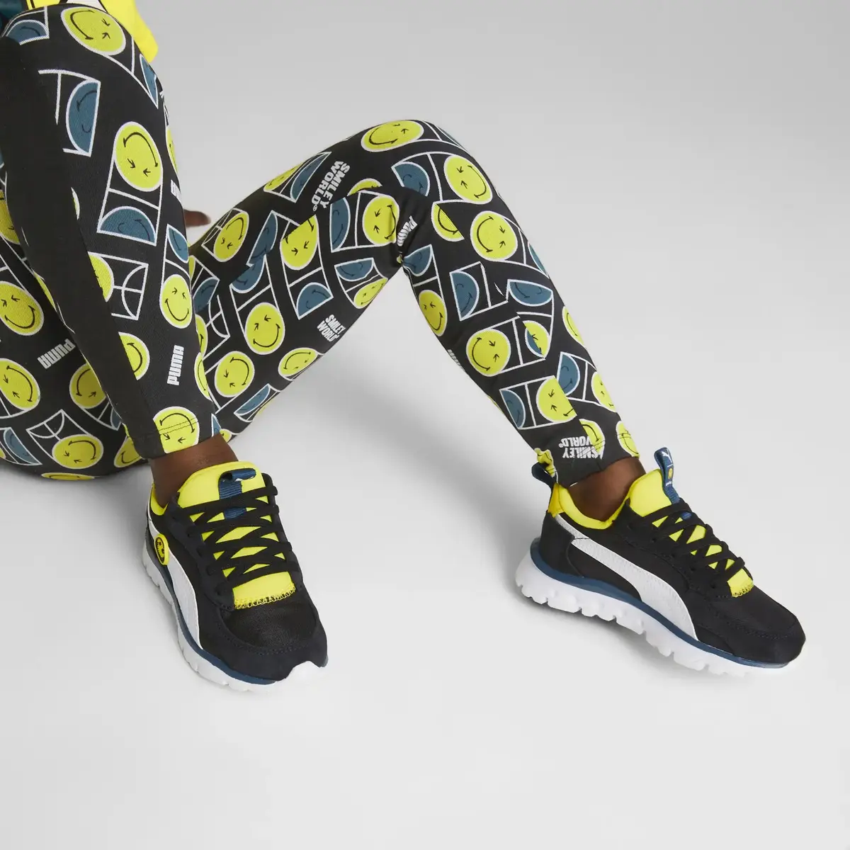 Puma Wr Flex Slip On Smıleyworld Ps Siyah Çocuk Çocuk Günlük Spor Ayakkabı