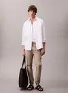 Calvin Klein SKNNY ELSTC RPSTP CR Bej Erkek Pantolon