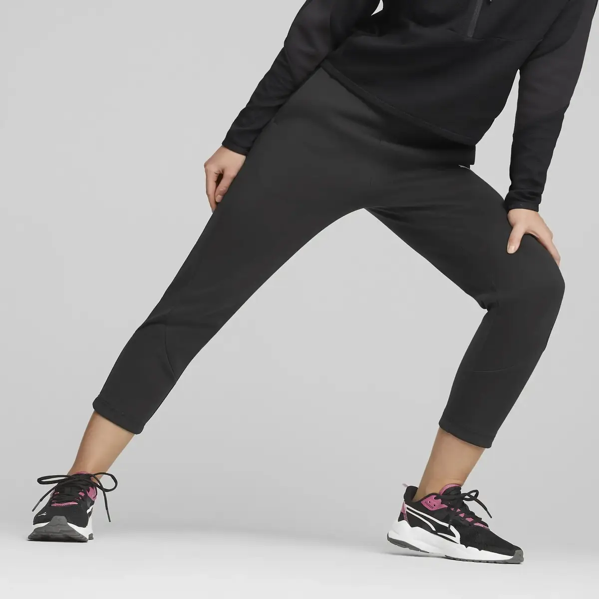 Puma EVOSTRIPE High-Waist Pants Siyah Kadın Eşofman Altı