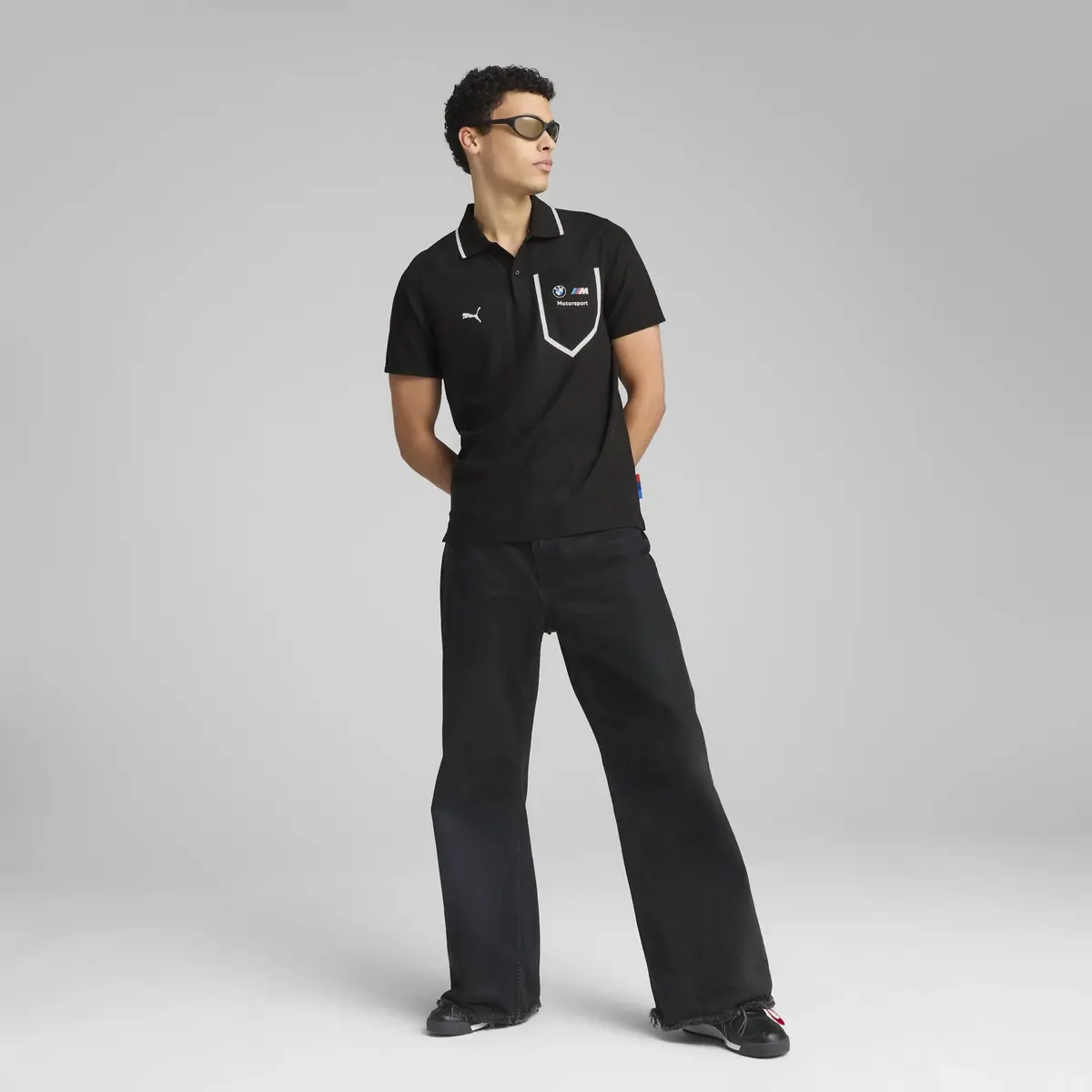 PUMA BMW MMS POLO Siyah Erkek Polo T-Shirt