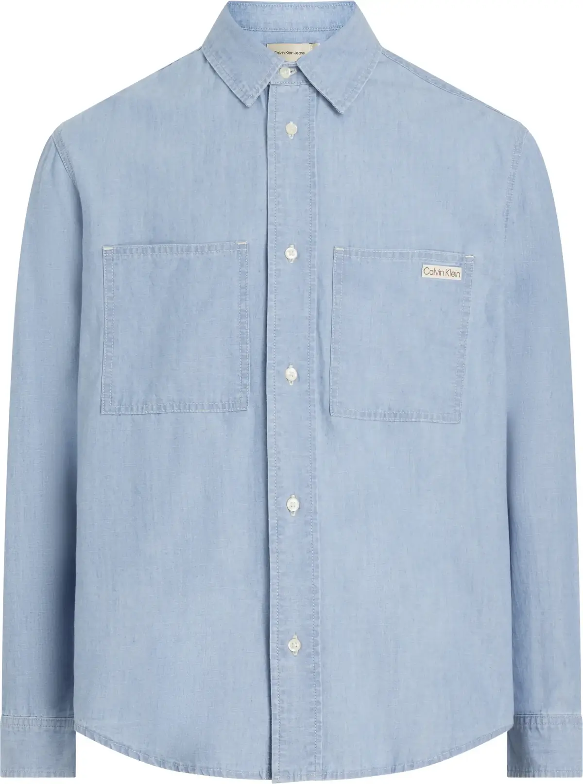 Calvin Klein EASY CHAMBRAY SHIRT, 1AA Mavi Erkek Gömlek