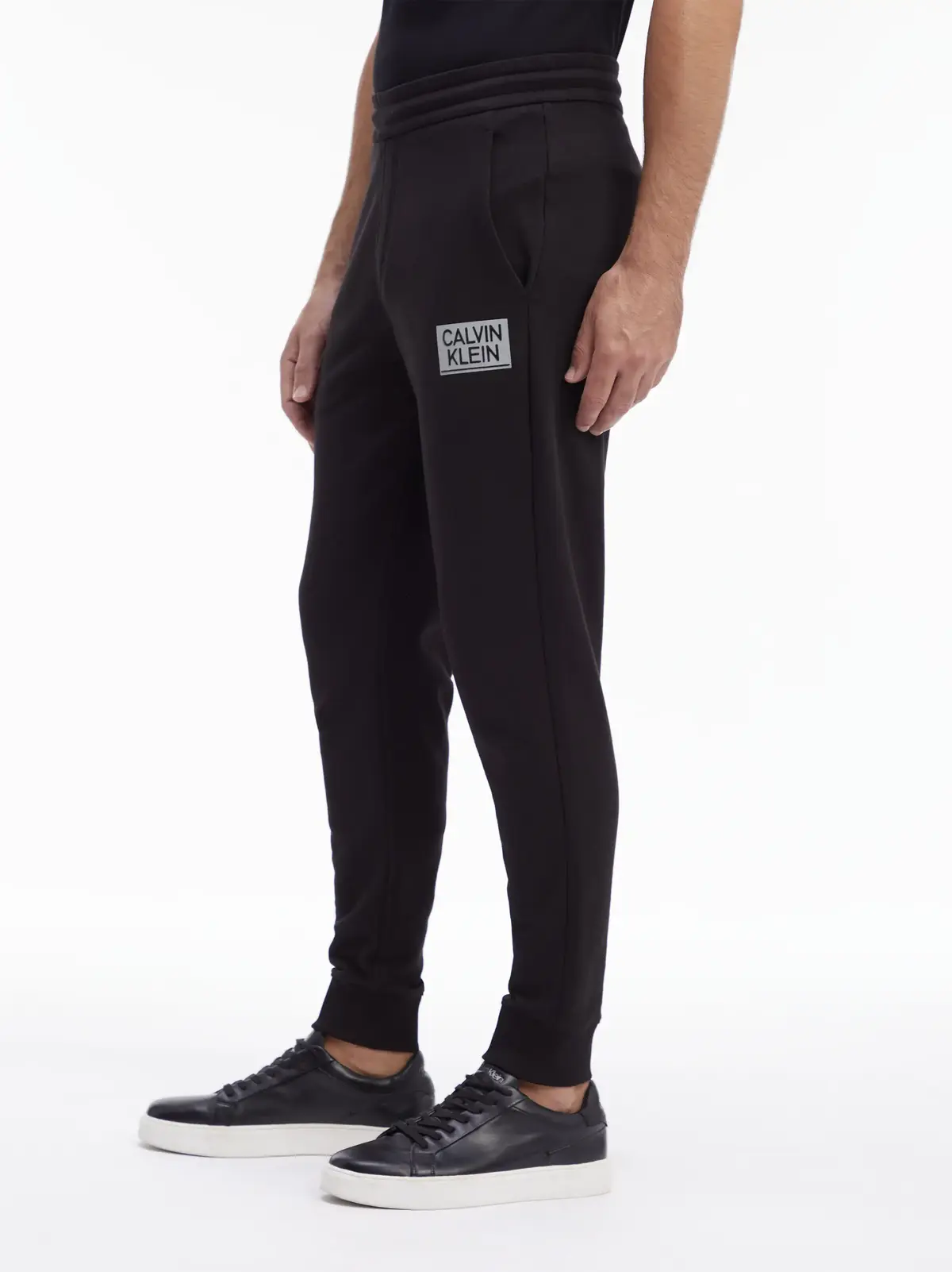 Calvin Klein GLOSS STENCIL LOGO J Erkek Siyah Eşofman Altı