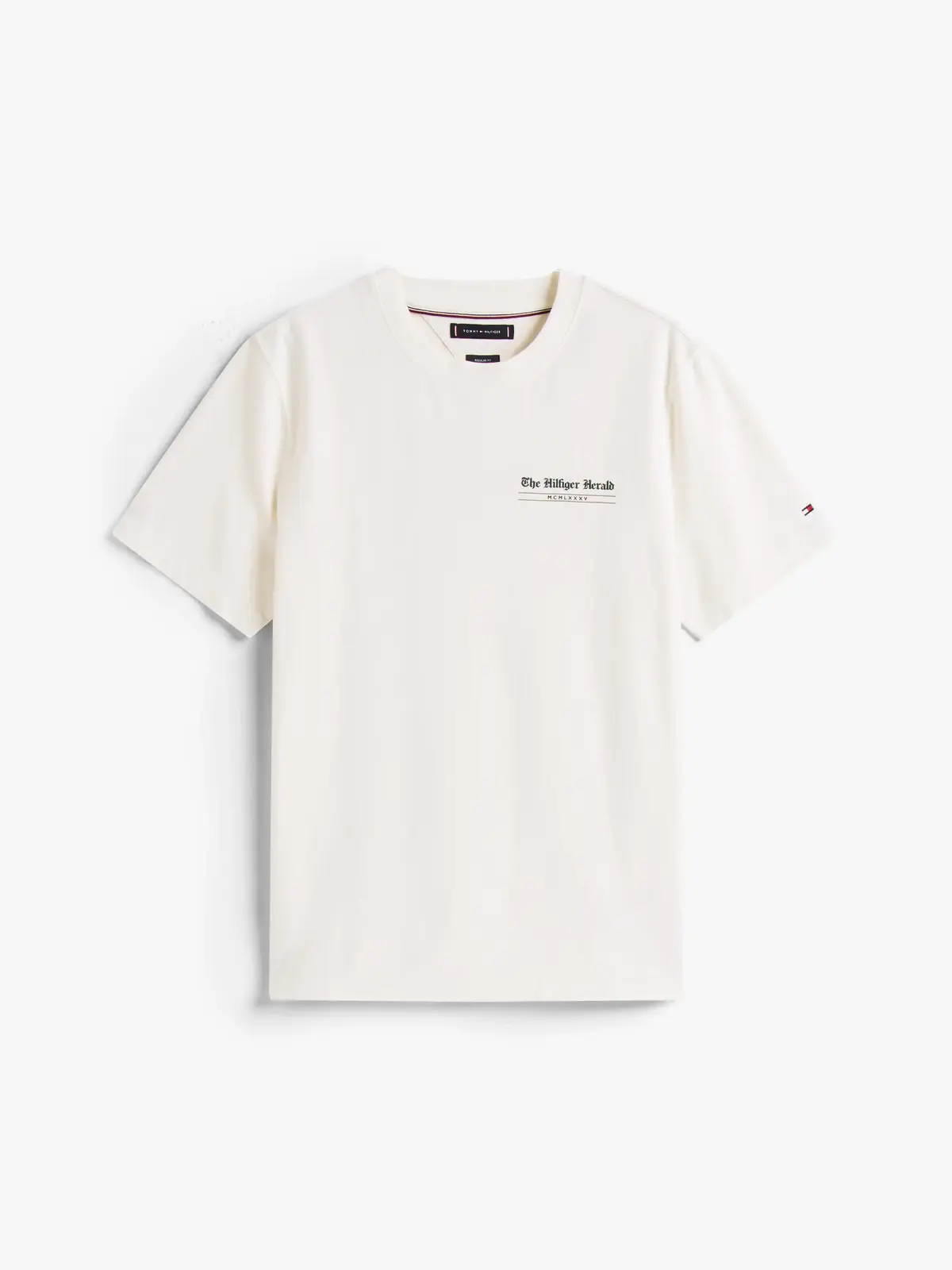 Tommy Hilfiger HILFIGER HERALD BACK, Z00 Krem Erkek T-Shirt & Polo