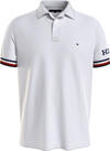 Tommy Hilfiger MONOTYPE GS CUFF SLI Erkek Beyaz Polo T-Shirt
