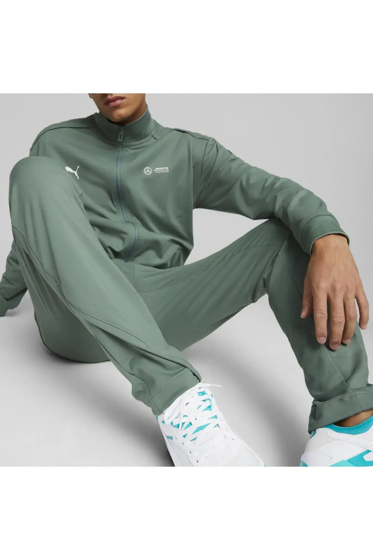 Puma MAPF1 Cloudspun Pants, slim Yeşil Erkek Eşofman Altı