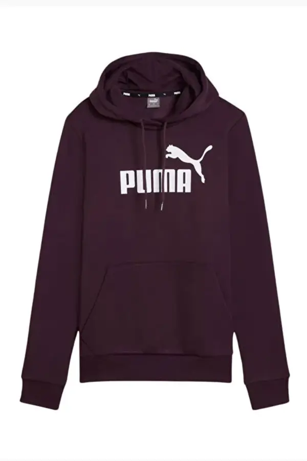 Puma ESS Logo Hoodie FL Mor Kadın Hoodie