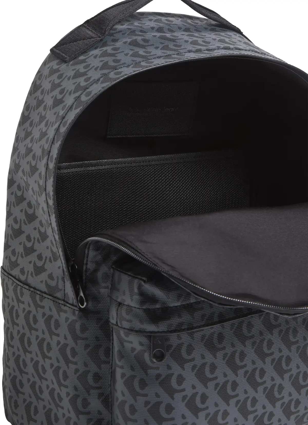 Calvin Klein MATTE AOP CENTER ZIP, UB1 Siyah Erkek Çanta & Cüzdan