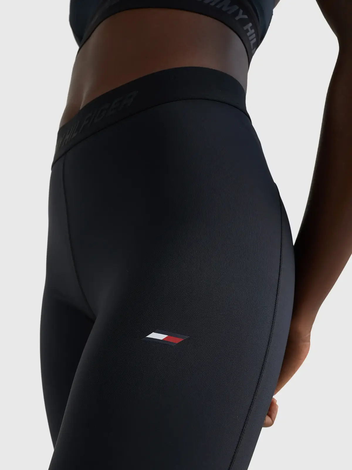 Tommy Hilfiger HW SORONA RWB LEGGIN Kadın Siyah Tayt