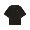 Puma ESS ELEVATED Velour Tee Siyah Kadın T-Shirt & Polo